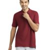 Men's Nova 100% Combed Cotton Regular Fit Polo T-Shirt-Red