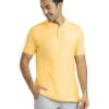 Men's Nova 100% Combed Cotton Regular Fit Polo T-Shirt-Yellow
