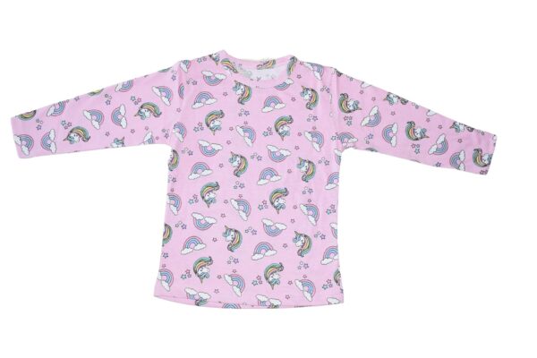 NammaBaby Girl's Premium Cotton Night Suit (Printed T-Shirt & Pant Set/Girls Night Dress/Nightwear) Pack of 1