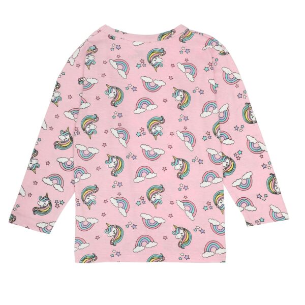 NammaBaby Girl's Premium Cotton Night Suit (Printed T-Shirt & Pant Set/Girls Night Dress/Nightwear) Pack of 1