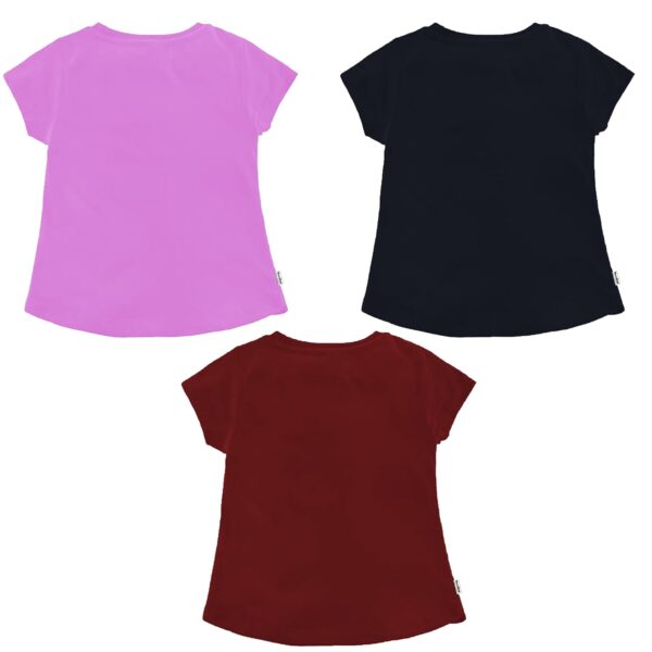 NammaBaby Girls' Pure Hoseiry Cotton T-Shirt Girls Top Tshirt for Girls - Multipack