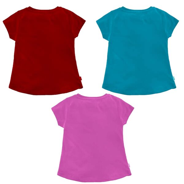 NammaBaby Girls' Pure Hoseiry Cotton T-Shirt Girls Top Tshirt for Girls - Multipack