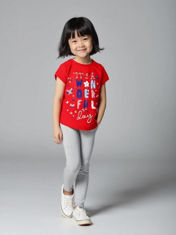 NammaBaby Girls' Pure Hoseiry Cotton T-Shirt Girls Top Tshirt for Girls - Multipack