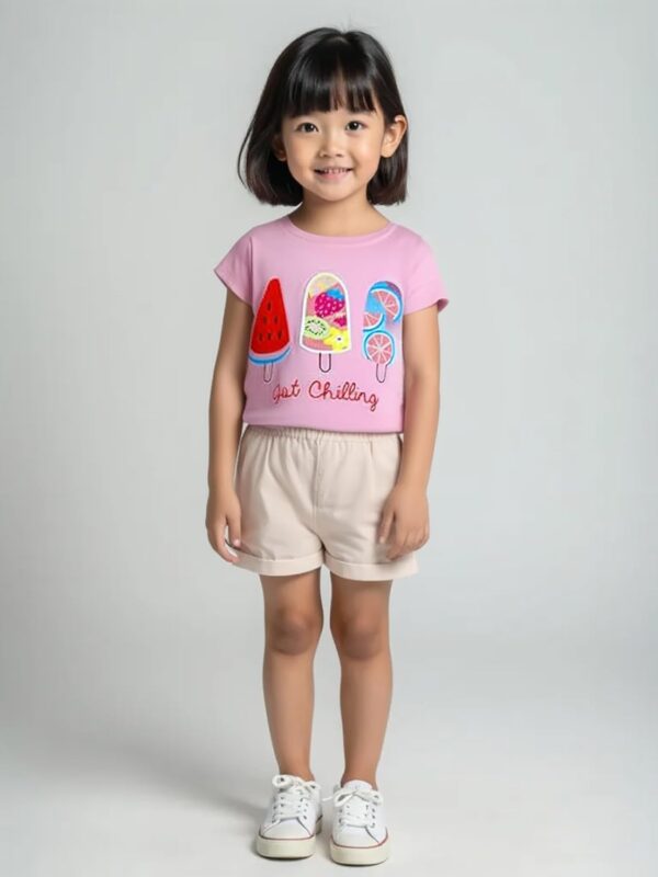 NammaBaby Girls' Pure Hoseiry Cotton T-Shirt Girls Top Tshirt for Girls - Multipack