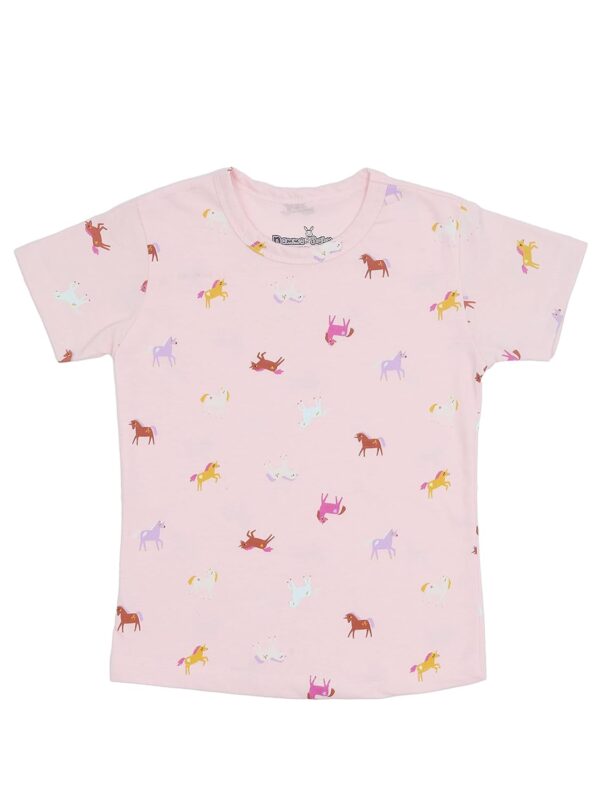NammaBaby Girls' Pure Hoseiry Cotton T-Shirt Girls Top Tshirt for Girls - Multipack