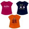 NammaBaby Girls' Pure Hoseiry Cotton T-Shirt Girls Top Tshirt for Girls - Multipack