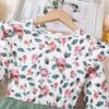 Niren Enterprise Girls Modal and net Fabric Full Sleeve Knee Length Frock