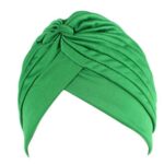 NOGA Women's Featured Ethnic Headscarf Indian Baotou Hats (Grass Green)
