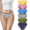 Pepperika Cotton Plus Size Underwear Regular Full Coverage Innerwear Bikini Panty Set for Women and Teen Girls Hipster Brief for Daily Use Combo Pack (Assorted Prints and...