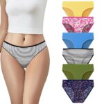 Pepperika Cotton Plus Size Underwear Regular Full Coverage Innerwear Bikini Panty Set for Women and Teen Girls Hipster Brief for Daily Use Combo Pack (Assorted Prints and...
