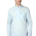 Peter England Men's Everyday Festive Solid Short Kurta Cotton