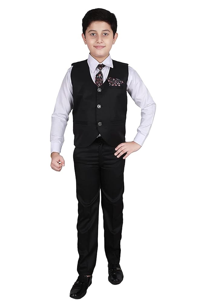 Pro-Ethic Style Developer 3 Piece Suit for Boys | Kids Wear Suit Set Coat, Pant, Tie & Shirt