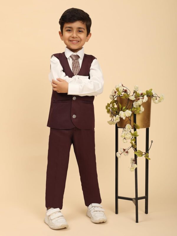 Pro-Ethic Style Developer 3 Piece Suit for Boys | Kids Wear Suit Set Coat, Pant, Tie & Shirt