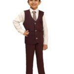Pro-Ethic Style Developer 3 Piece Suit for Boys | Kids Wear Suit Set Coat, Pant, Tie & Shirt