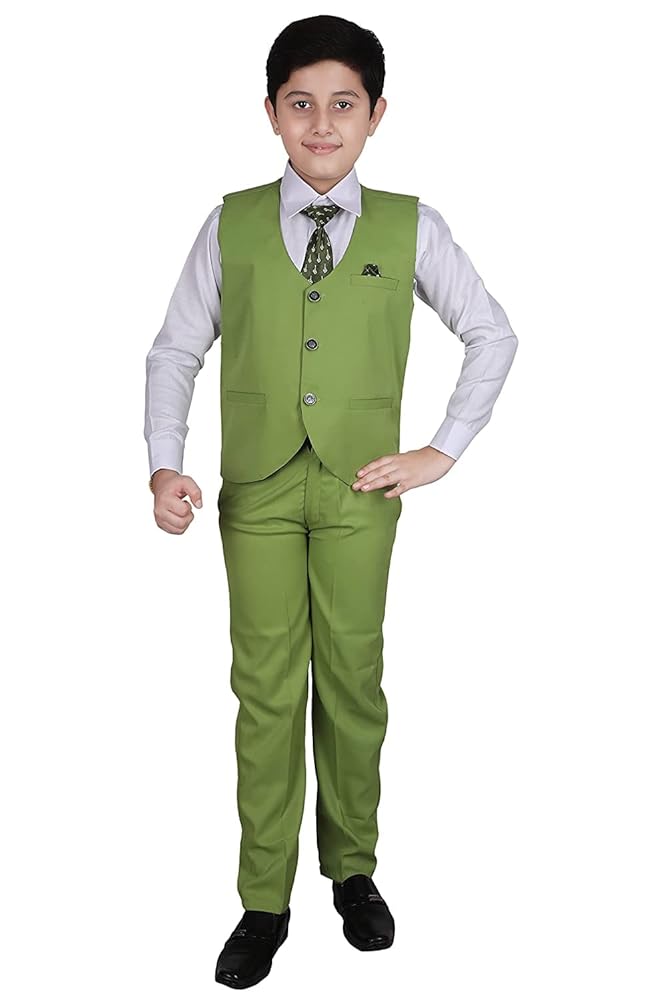 Pro-Ethic Style Developer 3 Piece Suit for Boys | Kids Wear Suit Set Coat, Pant, Tie & Shirt