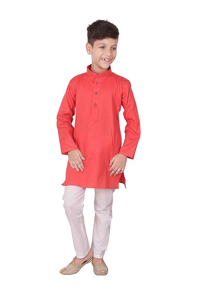 Pro-Ethic Style Developer Indian Cotton Kurta Set For Boys | Traditional Kids Ethnic Wear | Pack of 1 (, S-101) (15-16 Y)