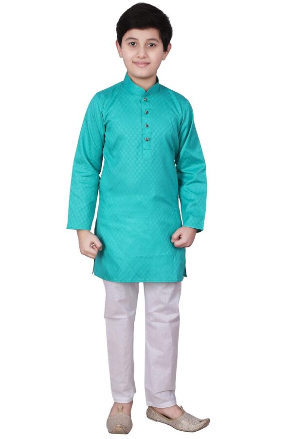 Pro-Ethic Style Developer Indian Cotton Kurta Set For Boys | Traditional Kids Ethnic Wear | Pack of 1 (, S-101) (15-16 Y)
