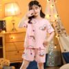 RKEVENT FASHION HUB Girls Sets Children's Pajamas Girls PyjamasTeens Pajamas Teenager Sleepwear Strawberry Printed Nylon Homewear