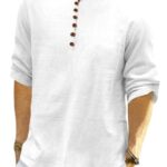 ROYALSCOUT Men's Cotton Polyester Blend Full Sleeve Short Kurta Perfect for Office Gatherings, Festive Dressing, or Traditional Looks