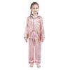 S R Fashion Hub Kid's Pure Satin Full Sleeves Night Suit/Dress for Girls Full Pajama & Top Sleep Suit