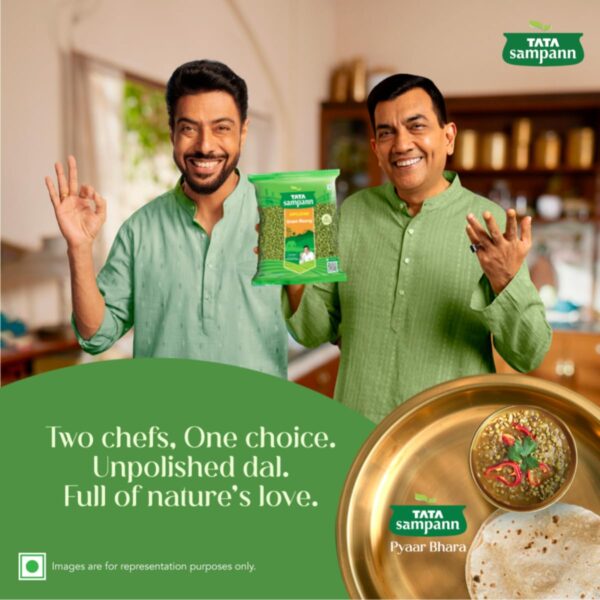 Sampann Unpolished Green Moong Dal (Whole), 500g