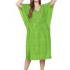 Shararat Women Cotton All Over Print Knee Length Kaftan Nighty|| Featured in Shark Tank India ||