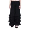 Shararat Women's Plain Gherkalis Palazzo (Free Size - 28 to 42 Inch)|| Featured in Shark Tank India ||