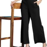 SIRIL Women's Lycra Regular Fit Trouser Pant for Office School Formal Casual Daily Use