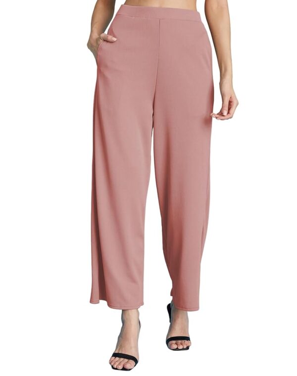 SIRIL Women's Lycra Regular Fit Trouser Pant for Office School Formal Casual Daily Use
