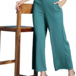 SIRIL Women's Lycra Regular Fit Trouser Pant for Office School Formal Casual Daily Use