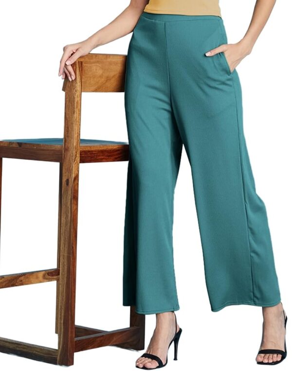 SIRIL Women's Lycra Regular Fit Trouser Pant for Office School Formal Casual Daily Use