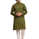 SKAVIJ Men's Casual Kurta Pajama Set Regular Fit Traditional Dress Yoga Outfit