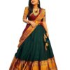 South indian Traditional Unstitched Narayanpet Half Sareee