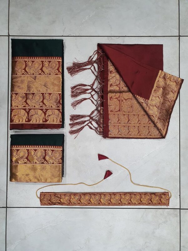 South indian Traditional Unstitched Narayanpet Half Sareee