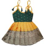 Suzvan South Indian Traditional Pattu Pavadai Tapeta Silk Lehenga Choli