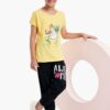 T2F Girls Cotton Printed Regular Fit T-Shirt (Pack of 5)