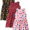 T2F Girls Knee-Length Casual Dress(Pack of 3)
