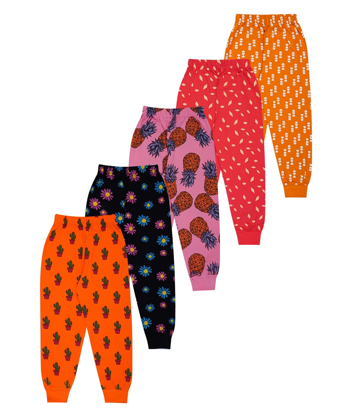 T2F Girl's Regular Fit Mid Rise Track Pant