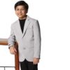TAHVO Blazer for Boys | Lycra Blend Regular Fit with Notched Lapel and Side Vents