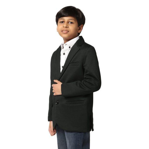 TAHVO Blazer for Boys | Lycra Blend Regular Fit with Notched Lapel and Side Vents