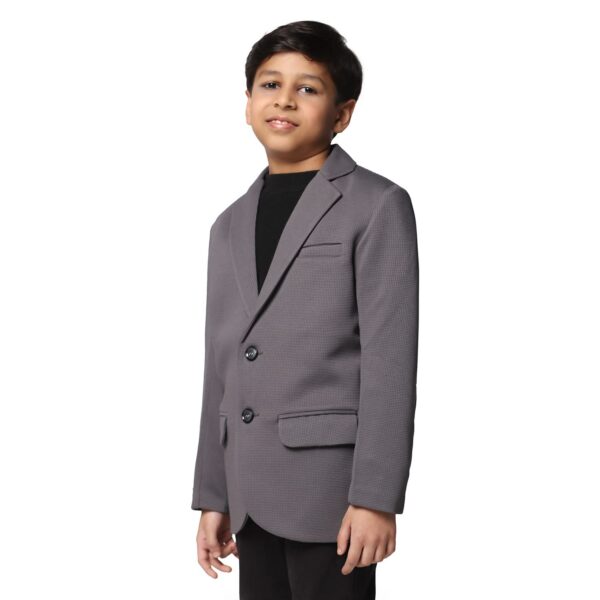 TAHVO Blazer for Boys | Lycra Blend Regular Fit with Notched Lapel and Side Vents