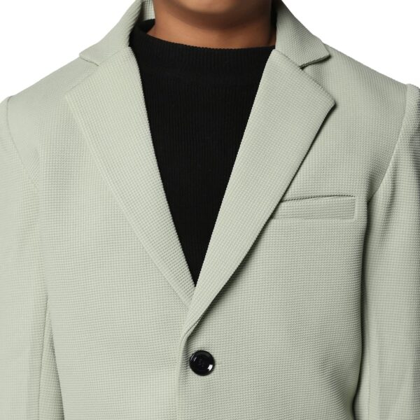 TAHVO Blazer for Boys | Lycra Blend Regular Fit with Notched Lapel and Side Vents