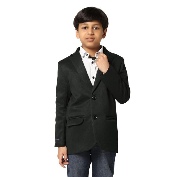 TAHVO Blazer for Boys | Lycra Blend Regular Fit with Notched Lapel and Side Vents