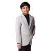 TAHVO Blazer for Boys | Lycra Blend Regular Fit with Notched Lapel and Side Vents