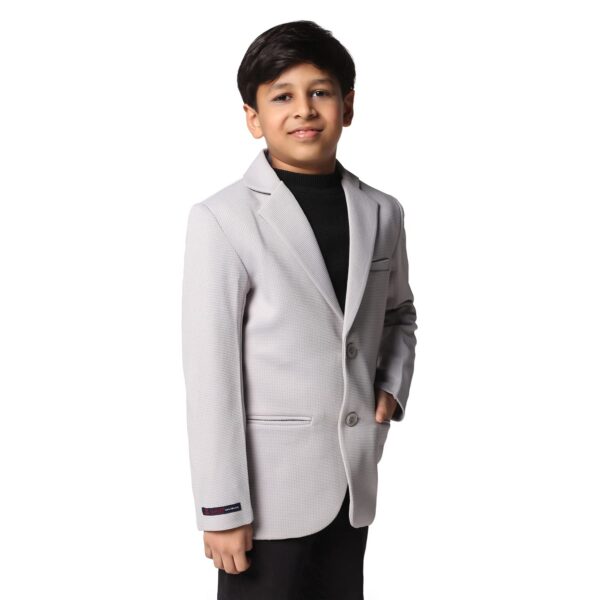 TAHVO Blazer for Boys | Lycra Blend Regular Fit with Notched Lapel and Side Vents