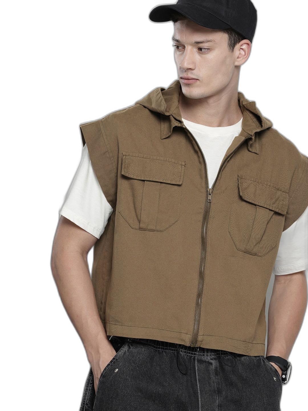 The Indian Garage Co Men Oversized Solid Cutaway Collar Street Wear Shirt