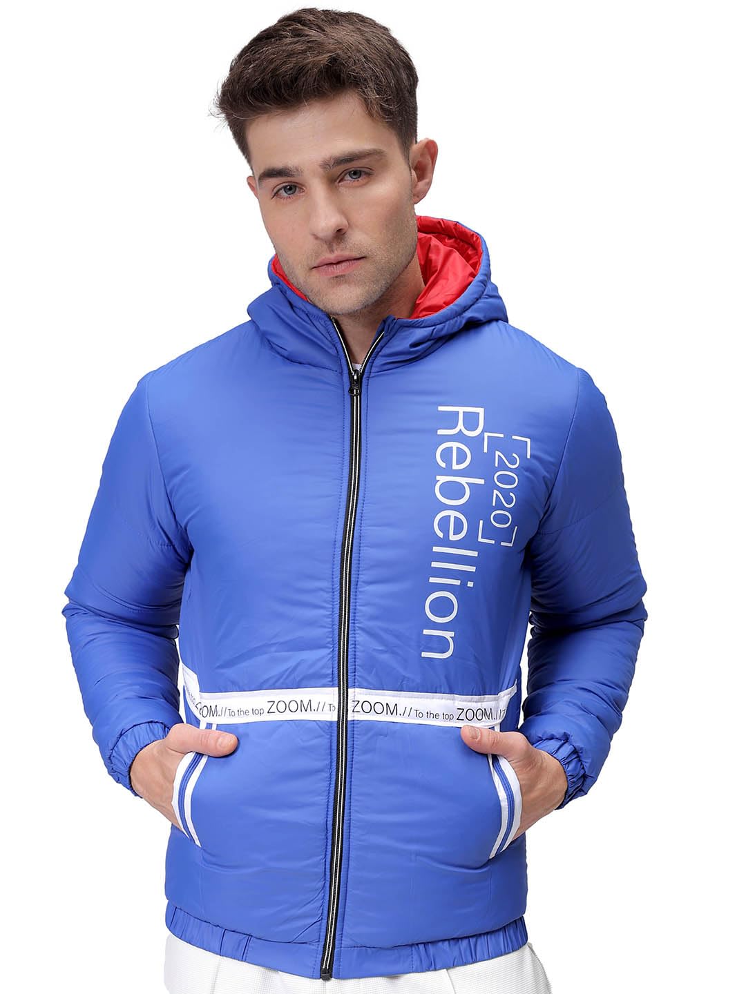 The Indian Garage Co Men Slim Fit Mix & Match Puffer Jackets