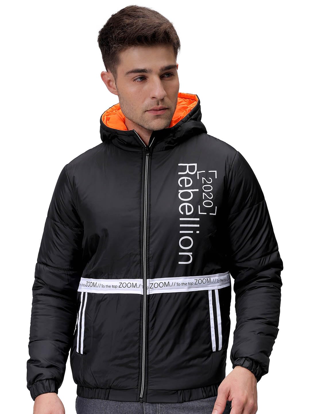 The Indian Garage Co Men Slim Fit Mix & Match Puffer Jackets