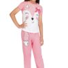 TotzTouch Baby Girl's Cotton Printed Pyjama Set Pack of 1