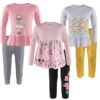 TotzTouch Cotton Girls Night Wear T Shirt & Pyjama Full Sleeves | Night Dress for Girl Kids | Night Dresses Tee Top & Pajama Pant Set of 3